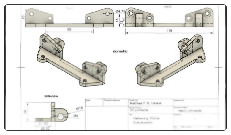 IKEA Küchenrondell Halterung